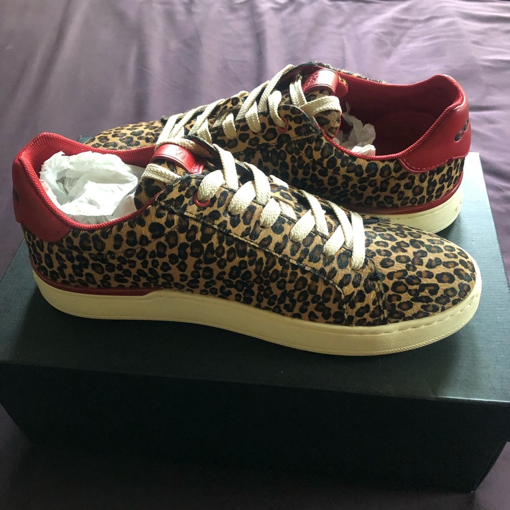 Coach Animal print Genuine Pony Fur sneakers